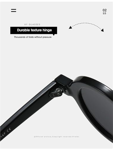 Lunettes de soleil UV400 décoratives et légères style rétro branché - 5