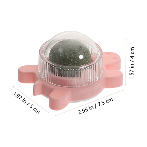 Boule herbe à chat rotative jouet comestible chat intérieur 4pcs - 3