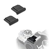 JJC Hot Shoe Cover Cap Protector for Nikon D3400 D7500 D850 D5 Fuji X-PRO2 X-T20 X-T2 X-E3 X-H1 X-A5 X-A10 X-A3 Olympus E-M10 E-M1 E-PL9 E-PL8 Replace Nikon BS-1 Cover for Standard ISO 518 shoe-2Pack