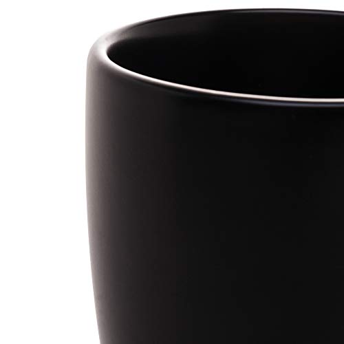 Lyor Cronus Caneca de Cerâmica, Preto, 350 ml