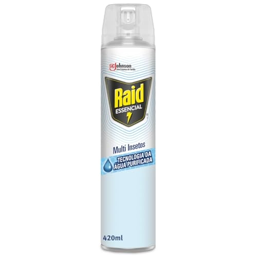 Raid Inseticida Aerosol Multi Insetos Essencial Mata Mosquito, 420ml