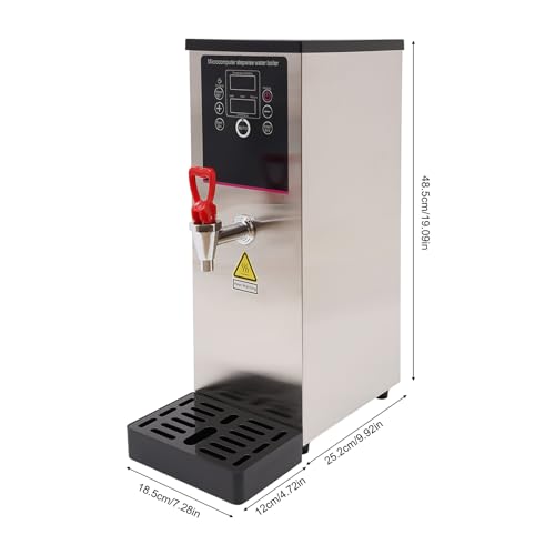 Image of Hot Water Dispenser, Commercial Tap-Operated Water Boiler, 110V 1500W Step-by-step Fast Heating Electric Water Warmer, Temperature Control 86-212F for Boba Tea Coffee Office Restaurant (10, Liters)