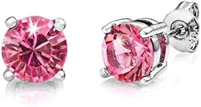Seven Pack of Solitaire Earrings Created with Zircondia® Crystals