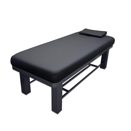 TOA Stationary Table Metal Beauty Spa Tattoo Professional Massage Bed with Open Storage Tray