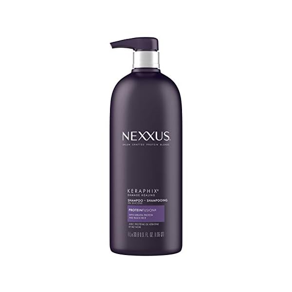Nexxus-Keraphix-Shampoo-for-Damaged-Hair-With-ProteinFusion-Keratin-Protein-Black-Rice-Silicone-Free-338-oz Nexxus Keraphix Shampoo With ProteinFusion for Damaged Hair Keratin Protein, Black Rice, Silicone-Free 33.8 oz