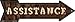 Assistance Bulb Letters Novelty Mini Metal Arrow MA-454