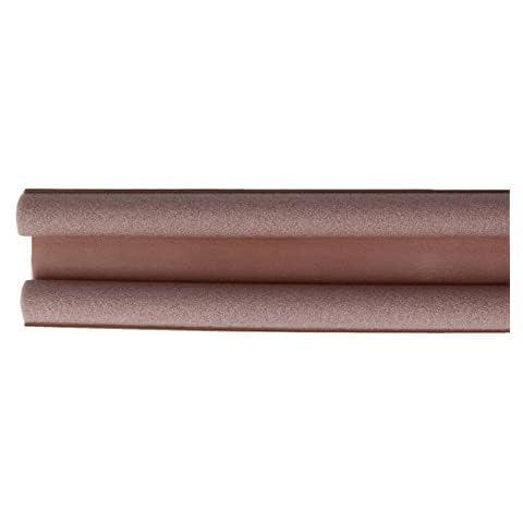 Amig - Insulated Foam Draught Excluder for Under Doors Model 8 | Double Roller | Brown | Prevents Cold, Dust or Insects Enter Under Door Cover