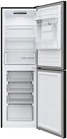 Hoover HOCT3L517FWBK 55cm Wide Low Frost Combi Fridge Freezer, 246 Litres, In-door Water Dispenser, Black