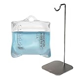 Halloween Drip Bag Earphone Case - Original Design Music Drip Designed for Airpods Pro 1/2, Liquid Silicone High Transparency Soft Shell Anti Fall Protective Cover (Blue Bracket)