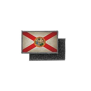 Vlag Patch Gedrukt Badge Land Vintage USA Verenigde Staten Amerikaanse Florida