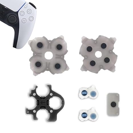 VINTECHI 1 Set Silicone Conductive Rubber Pads Replacement Compatible with PlayStation 5 PS5 Controller Parts Compatible with BDM-030 Toy Review India (Iknoor World )
