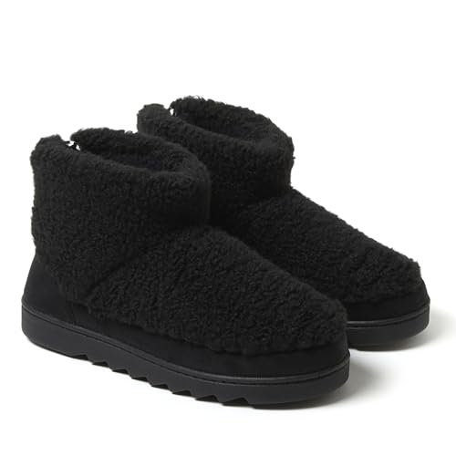 Dearfoams Women's Outdoor Whitney Teddy Ankle Boot Slipper3