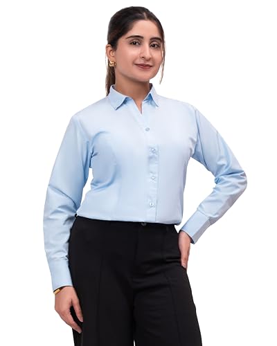 Image of ESTA Women Full Sleeve Stylish Western Official Formal Shirts Regular fit Shirts for Women