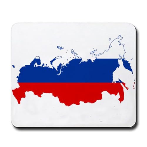 Tapis de souris motif drapeau de la Russie - Accessoires de bureau - 240 x 200 x 4 mm - Couleur : Russie