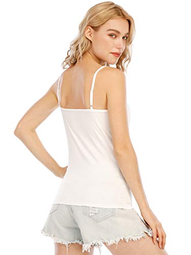 Image of Orrpally Basic Cami Tank Tops Women Lightweight Camisole Stretch Tank Top Adjustable 4-Pack