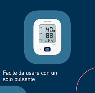 Omron - M2 HEM-7121 Sfigmomanometro digitale E con bracciale Easy 22-32 cm, tecnologia Intellisense, rilevatore battito cardiaco irregolare, rilevamento posizione bracciale, 32944