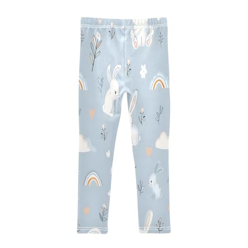 Toddler Girls Leggings Printed Yoga Pants Leggings White Rabbit for Kids2