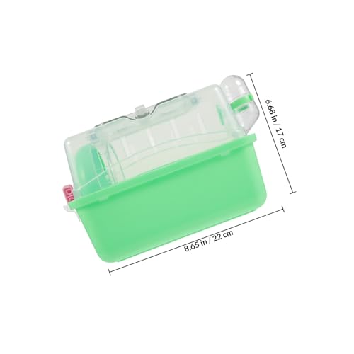 Cage à hamster petits animaux avec château et bac plastique - 3
