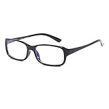QECEPEI Classic Rectangle Eyewear Frame Blue light Blocking Full Rim Non-prescription Clear Lens Gla