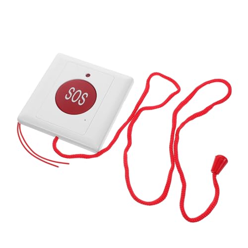 ibasenice Notrufknopf Mit Kabel Für Senioren Und Kinder Wandmontierbarer SOS Alarmknopf Mit Zugschnur Kompakte Notruftaste Für Zuhause Außenbereich Und Reisen