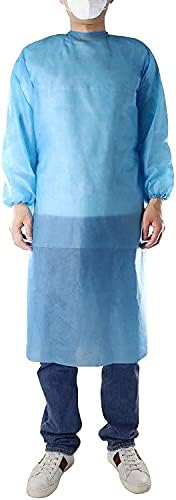 magent Isolation Gowns - Disposable, Non-Woven, La//te X Free, SplashResistant, E//lastic K//nit Cuff Gowns(Universal Quantity, 10 Per Case/150cm Long