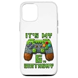 It's My 6th Birthday シャツ ゲーマー ビデオ ピクセル ゲーム パーティー スマホケース iPhone 12/12 Pro 用