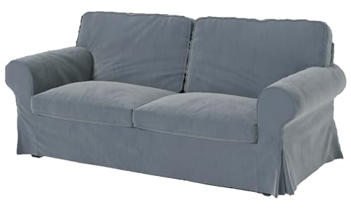 Velvet Pets Sofa Cover for IKEA Ektorp Loveseat, Light Gray