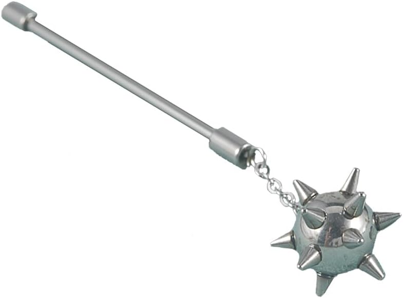 14G Spike Ball Dangle Industrial Barbell Earrings for Women Men 38mm Stainless Steel Industrial Bar Long Cartilage Conch Helix Earrings Industrial Piercing Jewelry