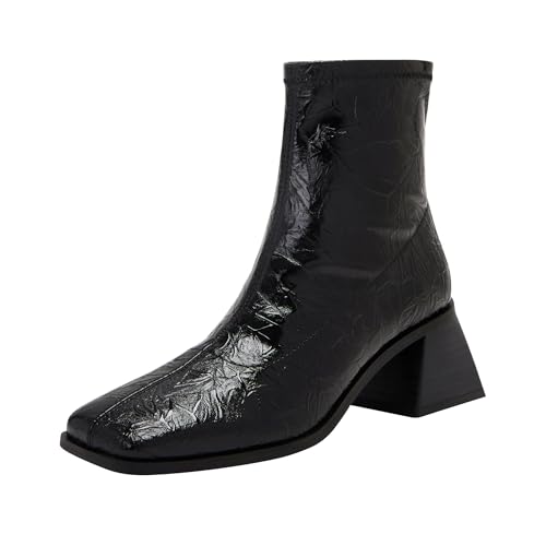 Katy Perry Women's The Lolette Stretch Ankle Boot Fashion, Black, 6.5