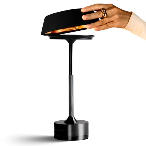 LED Cordless Table Lamp - Rechargeable Light for Home, Bedside, Kitchen - Small Dimmable Tap Lights...