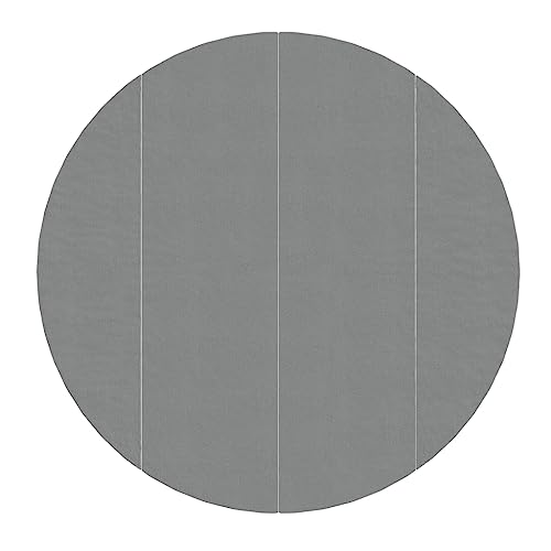 vidaXL Tapiz de Suelo Piscina geotextil de poliéster Gris Claro Ø458cm, Lona Suelo Piscina, Protector de Suelo para Piscina, Alfombra de Piscina