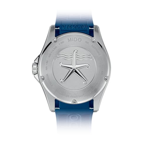 Image of MIDO Ocean Star 200C - Swiss Automatic Diving Watch for Men - 42.5mm Stainless Steel Case - Rotating Ceramic Bezel - Wave-Design Dial with Day,Date Calendar