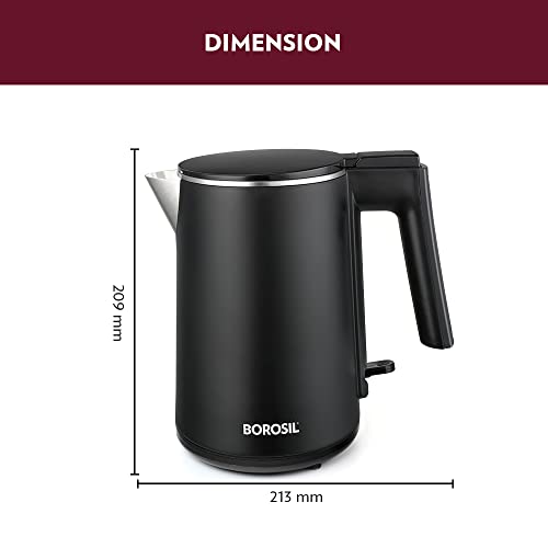 Tetera eléctrica de acero inoxidable 1L miniatura 5