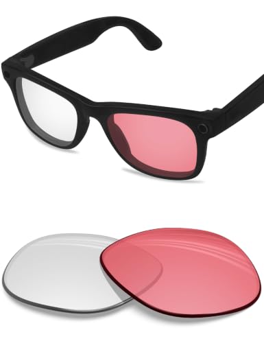 Image of BLAZERBUCK Photochromic Replacement Lenses Compatible with Ray-Ban Meta Wayfarer RW4008 | RW4012 (Gen 2) 53mm Smart Glasses