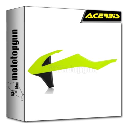 Radiator scoops Acerbis 0021745.443 jaune fluo noir pour KTM SX-F 250