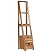 vidaXL Bibliothèque Bois d'Acacia Massif Marron Meuble Rangement Étagère