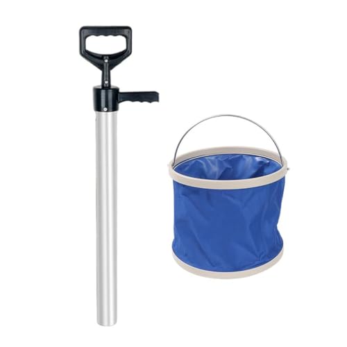 Yiju Portable Sea Catching Tool with Handle and Bucket for Shrimp Extraction, 73cm