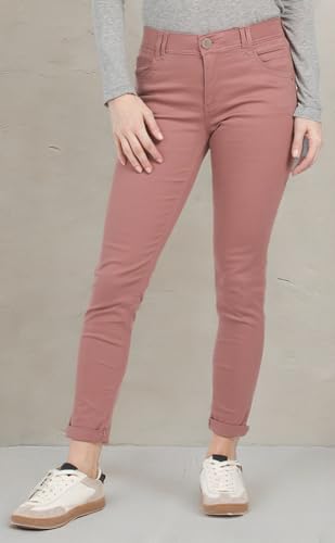 Democracy Women's Ab Solution High Rise Ankle Jean, Wistful Mauve, 102