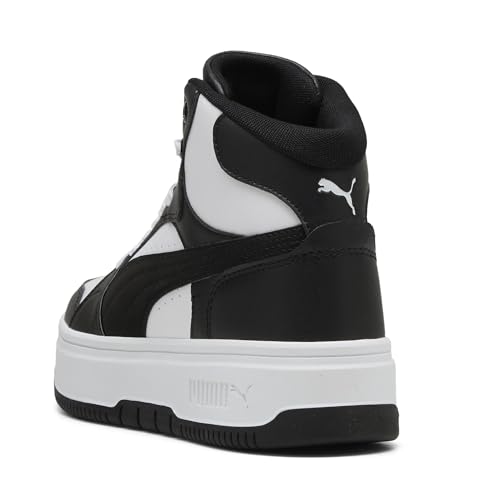 PUMA Rebound Femme Mid Sneaker White White-Black - Image 3