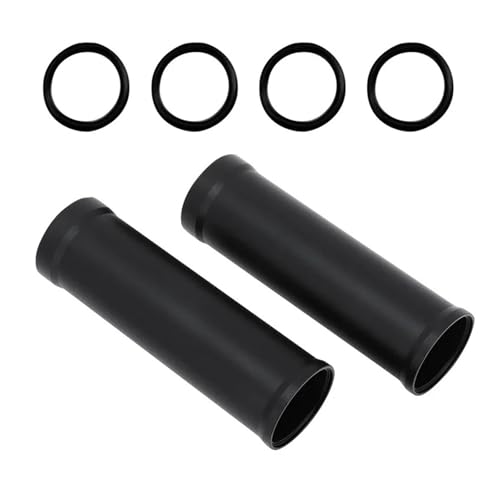 Lot de 2 soufflets fourche avant moto en aluminium noir pour CMX