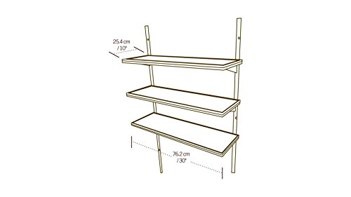 Lifetime Kunststoff Gerätehaus Regal 3 Fach grau 76x25 cm – Bild 4