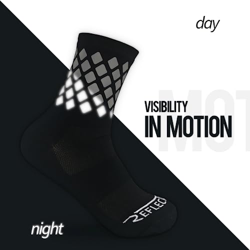 High Reflective Cycling And Running Socks - Night Safety (L, Yellow) #TOP2