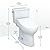 TOTO Drake WASHLET - Two-Piece Elongated 1.28 GPF Universal Height TORNADO FLUSH Toilet with C5 Bidet Seat, 10 Inch Rough-In, Cotton White - MW7763084CEFG.10#01