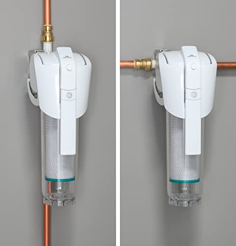 Ge Whole House Water Filtration System | Reduces Sediment, Rust & More | Install Kit & Accessories Included | Filter Not Included | Replace Filter (Fthpm, Fthtm, Fthlm) Every 3 Months | Gxwh50M #TOP1