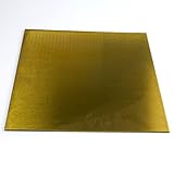 OnlineMetals 464 Brass Sheet, Unpolished (Mill) Finish, Annealed, Cold Rolled, ASTM B171, 0.04' Thickness, 12' Width, 12' Length