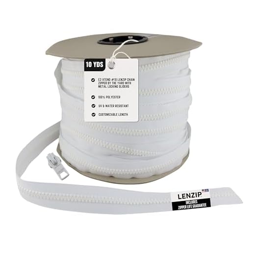 Heavy Duty Vislon Zipper for Marine Use