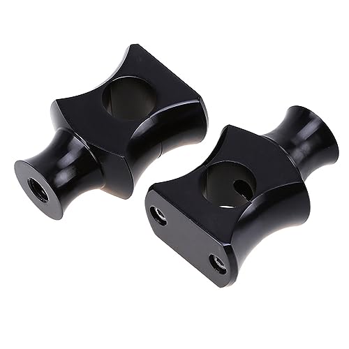 Elevadores de manillar 22mm moto Suzuki abrazadera montaje elevador barra aluminio negro 4