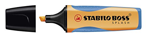 Image of STABILO BOSS Highlighter Pen | 1 Piece | Splash Series | Fluorescent Orange