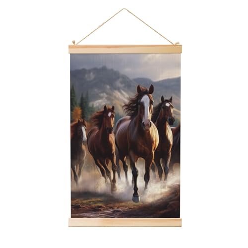 Affiche de chevaux en toile pour sublimer le salon ou le bureau