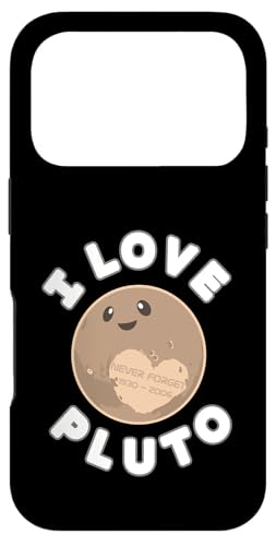 �T�C�G���X�X�y�[�X I Love Pluto RIP Never Forget Nerd Geek Chic �X�}�z�P�[�X iPhone 17 Pro �p